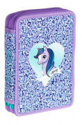 Federmappe, 2 Fächer<br>Lila Pony 17